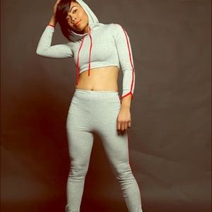 Hooded Two piece set 💔